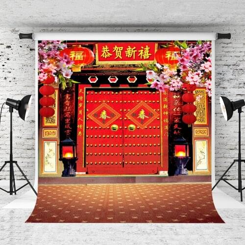 VinylBDS10x10ft Chinese Backgrounds Landscape Tower Photography Backdrops Washable Photographic Background