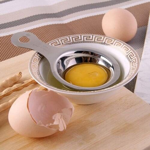 Egg Separator Egg White Separator Stainless Steel for Kitchen Gadget Cooking Cake Kitchen Gadget Cooking Accessories