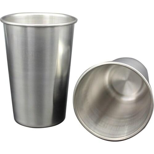 HOT Sales Stainless Steel Metal Cup Beer Cups White Wine Glass Coffee Tumbler Tea Milk Mugs Outdoor Travel Camping Mugs Gift Cup