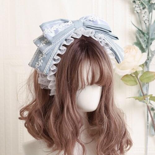 Lolita Headdress Bow Headband Female Original Design Lolita Hair Accessories