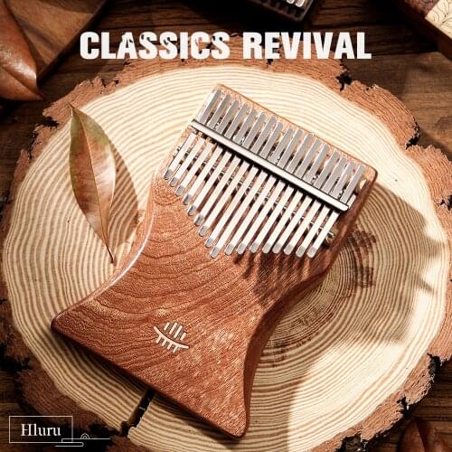 Hluru 17 Keys Kalimba Thumb Piano wooden Professional Kalimba plate mbira Rosewood Musical Instrument for beginner