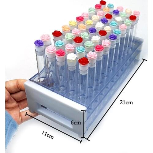 2pcs Extended Eyelash Makeup Tool Test Tube Rack To Store Eyelashes Test Tube With Test Tube Can Also Be Used For Experimental