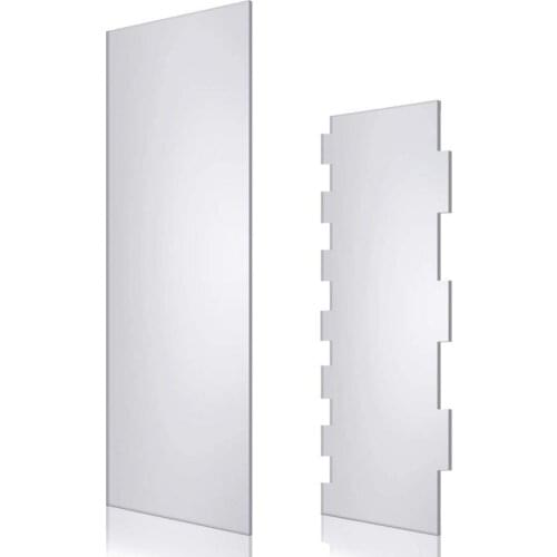 2Pcs Cake Cream Scraper Smoother Rectangular Cake Baking Scraper Fondant Cake Slicer Pastry Cutters DIY Cake Decorating Tools