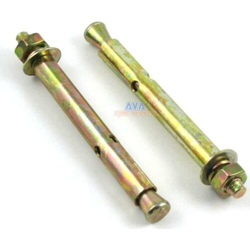 20 Pieces Expansion Bolt M6 x 80mm Hex Nut Sleeve Anchors