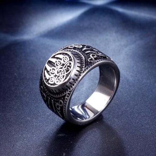 2020 Vintage Style Wholesale Viking Animal Bear Claw Finger Rings Stainless Steel Titanium Large Ring Original Male Mens Gifts