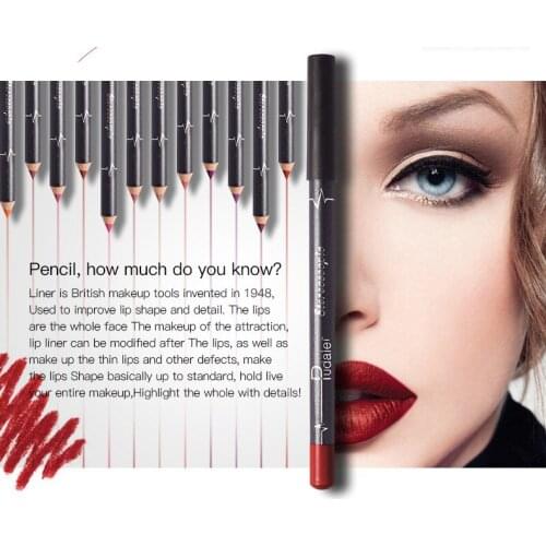 6 Colors/Set Lip Liner Pencils Nude Matte Lipliner Waterproof Smooth Lipstick Pen Long Lasting Lip Easy To Wear Makeup Kit