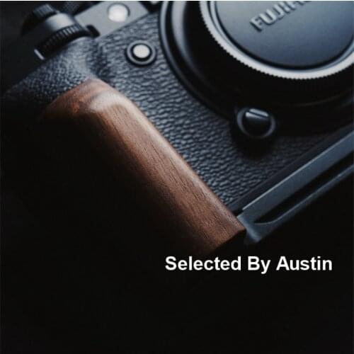 Wood Hand Grip Quick Release Plate Bracket For Fuji XT4 Fujifilm X T4 Hand Made