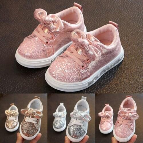 Focusnorm Newborn Baby Girl Soft Crib Shoes Infants Anti-slip Sneaker Prewalker 0-18M US