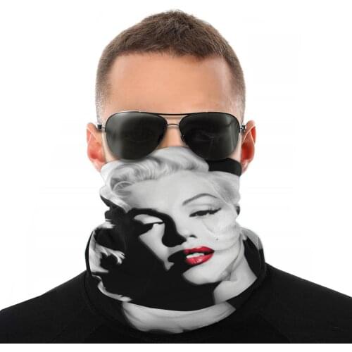 Beautiful Marilyn Monroe Magic Scarf Neck Face Mask Fashion Neck Warmer Neck Bandana Multi-functional Headband Biking Climbing
