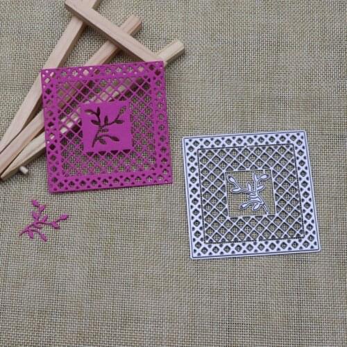 Square Frame Branches METAL CUTTING DIES Stencil for DIY Scrapbooking Photo Album Embossing Paper Cards Decorative Crafts