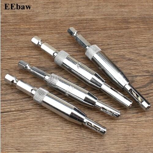 4pcs/lot HSS Self Centering Drill Bits Set Hinge Matkap Drill Bit Door Cabinet 5/64 7/64 9/64 11/64 for Woodworking Tools