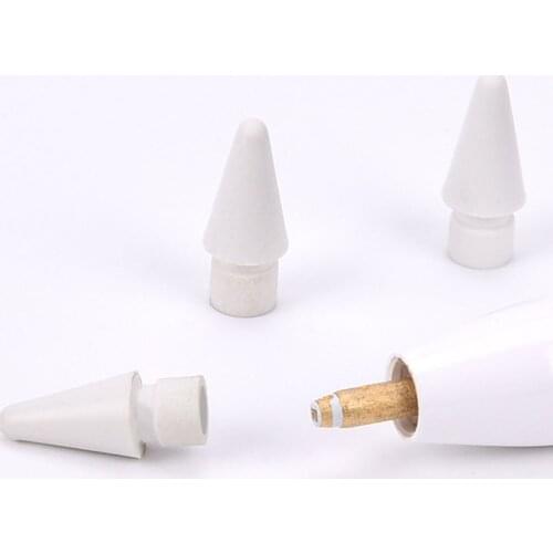 2/4/6pcs Stylus Pen Tips Replacement for Original Apple Pencil 1 2 Touchscreen Pencil Tip Nib Protector Case Spare Replace Parts