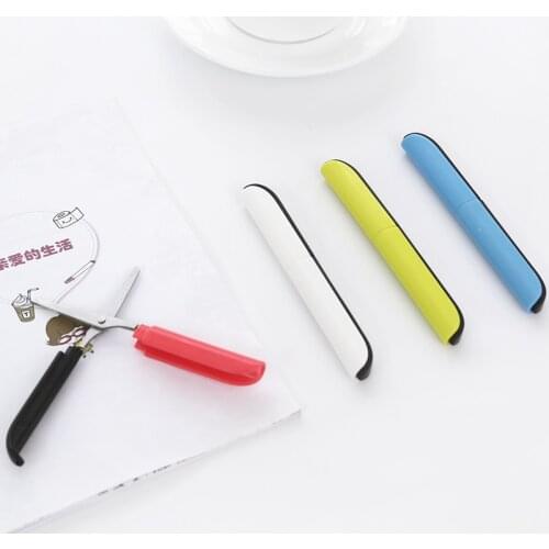 New Fold Mini Sewing Embroidery Scissors Fine Point Precision Craft Stainless Steel Scissors for Cut Cloth Tijeras Corta Hilos E