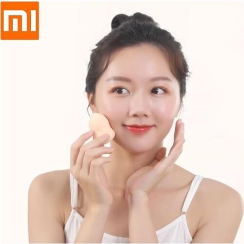 Q elastic soft puff 2pcs Light sensitive muscle Soft skin Dry wet Apply makeup Sponge cosmetic ball For girl woman Smart