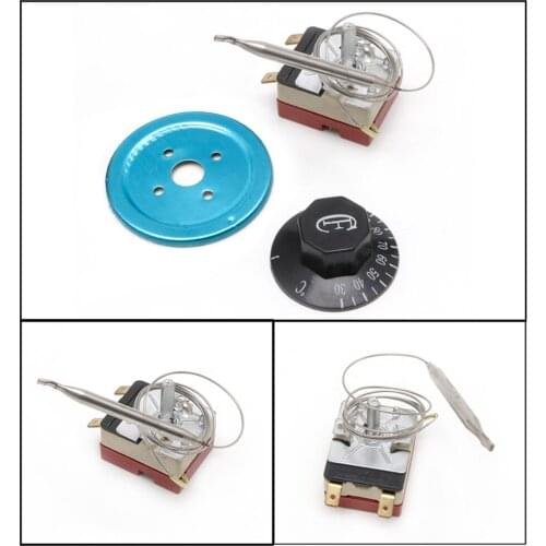 250V 16A Temperature Controller 30-110 Celsius Thermostat Knob Capillary Switch