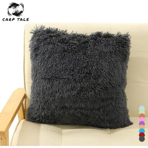 Nordic Cushion Covers 45*45 40*40cm Solid Colors Pillow Case Soft Fur Pillow Cover Decorative Cushions Covers For Sofa Cushions