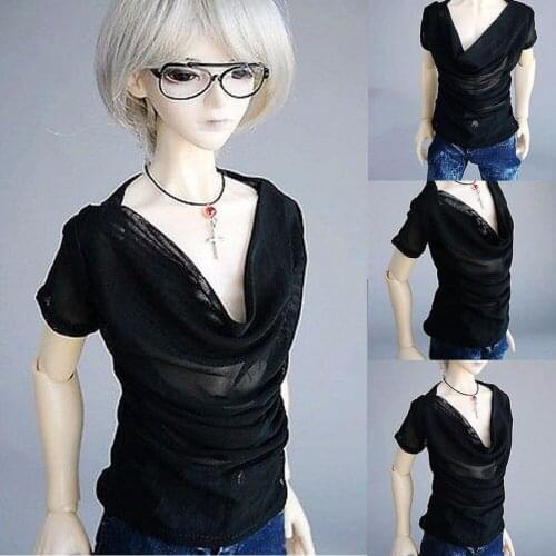 [wamami] 06# Black Short-Sleeve Vest/T-Shirt/Outfit SD17 DZ70 70cm BJD Dollfie