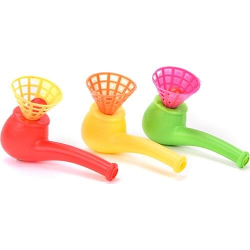 1 PC Hot Selling Blow Pipe & Balls - Pinata Toy Loot/Party Bag Fillers Wedding/Kids Color Random