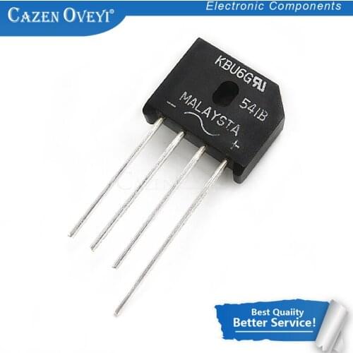 1pcs/lot KBU6G KBU6 DIP-4 In Stock