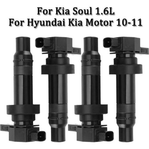 4PCS 27301-2B010 For Kia Soul 1.6L For Hyundai i30 i20 ix20 For Kia Motor 10-11 Electronic Ignition Coil 273012B010 27301 2B010