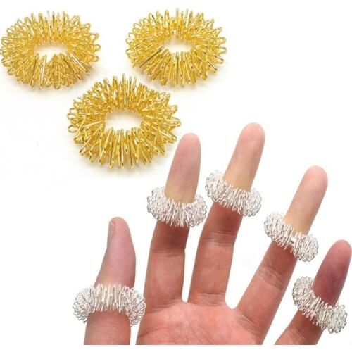 5PCS Finger Massage Ring Acupuncture Ring Health Care Body Massager Relax Hand Massage Finger Lose Weight