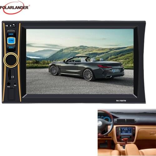 In Dash Car Video Player Stereo Radio FM MP4 MP5 Audio USB TF Auto Electronics Bluetooth 2 Din 6.6'' HD Touch Screen