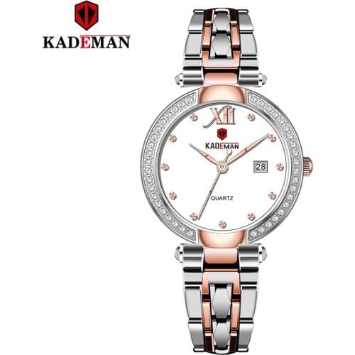 New Arrival Womens Quartz Watch Female Watch Luxury Fashion Ladies Stainless Steel Japan Mov Rose Gold Elegant Relogio Feminino