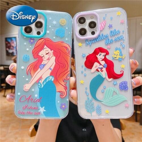 Disney Phone Case for IPhone 7/8P/X/XR/XS/XSMAX/11/12Pro Ariel Case Cover
