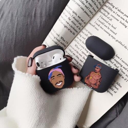 Rapper Tupac 2Pac Makaveli Case For Apple airpods Cases 1 2 Clear For Airpod Pro Soft Case in Earphone Accessories Fundas Coque