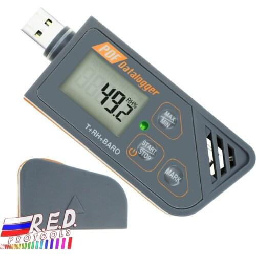 Digital USB Datalogger Humidity Temperature Pressure Barometric Logger Generate PDF & Excel Support Windows 7, 8 & 10 ONLY