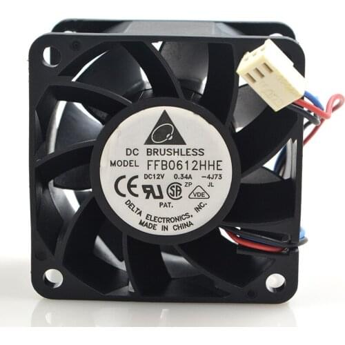 FOR Delta 60386CM FFB0612HHE 24V 0.34A High Volume Double Ball Cooling Fan