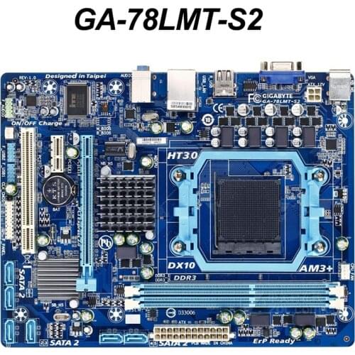 For Gigabyte GA-78LMT-S2 Desktop Motherboard GA-78LMT-S2 760G Socket AM3 AM3+ DDR3 Micro-ATX Desktop Mainboard Used