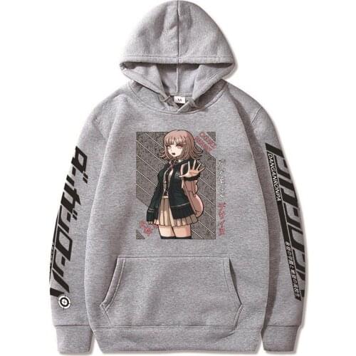 Hip hop Anime Chiaki Nanami Danganronpa Printed Hoodie Harajuku Hoodies Sweatshirt Manga Harajuku Printed Women/men 3D Tops