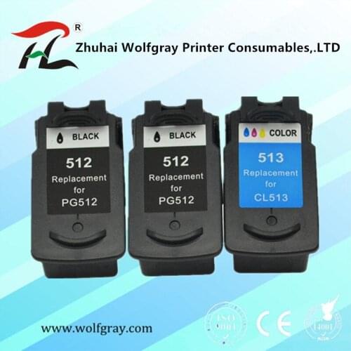 PG512 CL513 Catridge Compatible for Canon pg 512 cl 513 ink cartridge Pixma mp230 mp250 MP240 MP270 MP480 IP2700 printer