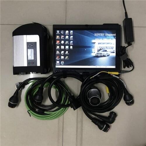 L-enovo tablet x200t used laptop 4G touch screen auto diagnostic computer for mb star c4 with 2020.12 Software in 360GB SSD