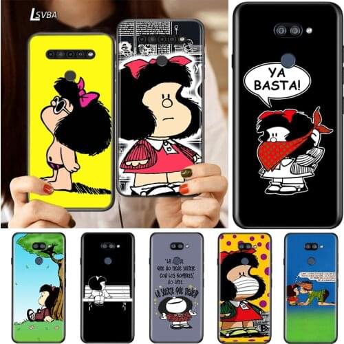 Cartoon Girl Mafalda For LG K92 K62 K52 K42 K31 K22 K71 K61 K51S K41S K30 K20 G8 G8S G8X ThinQ Silicone Phone Case