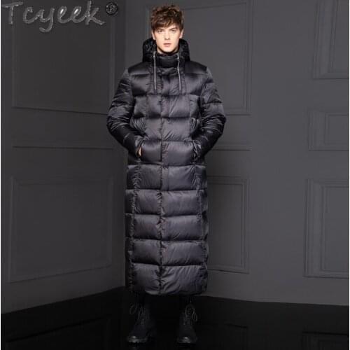 Brand New Winter Down Jacket Men Clothes Streetwear X-Long White Goose Down Coat Male Hooded Paraks Mens Jackets 02