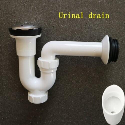 Wall row Urinal Flush Deodorant Drain Pipe Urinals Drains Outlet Pipe Plastic P bend Accessories