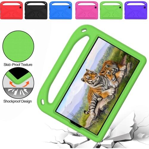 Non-toxic EVA Case for Samsung Galaxy Tab A7 Lite 8.7 2021 Tablet Cover with Handle SM-T220 T225 Shockproof Stand Shell for Kids