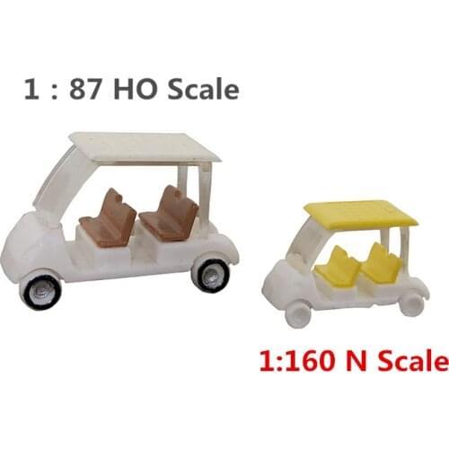 New 1:87/160 Scale Simulation Golf Cart Model Scene Decoration Car Model for Sand Table
