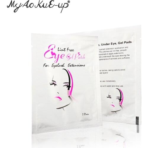 Hot Sale 100 Pairs Women Eyelash Extension Under Eye Gel Pads Patches Eye Lash Paper Stickers Patches Application Make Up Tools