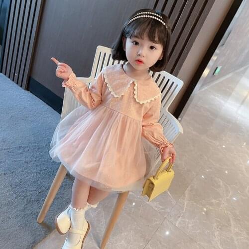 Girl Dress Kids Baby Clothes 2021 Red Spring Autumn Outwear Party Princess Uniform Dresses Cotton Children Clothing Vestido Robe