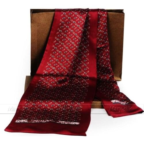 Gifts__Fashion Brand Mens 100% Silk Long Scarf Cravat Scarives Doulbel Layer __For Spring Autumn