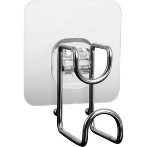 Strong stainless steel washbasin hook with steel ball, bathroom seamless nail-free hook, suction cup washbasin stand