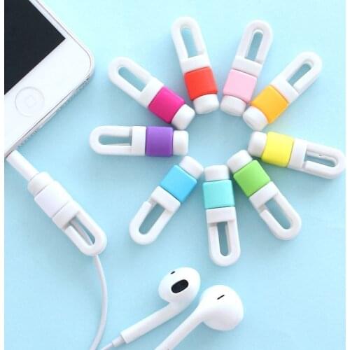 On Sale Mini portable cute silicone digital Earphone cable protector Protective sleeves cable for earpod 500pcs