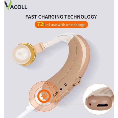 Hearing Aid Digital Rechargeable Audiphones Hearing Amplifier Ear Sound Amplifier Super MINI Portable Invisible Hearing Loss