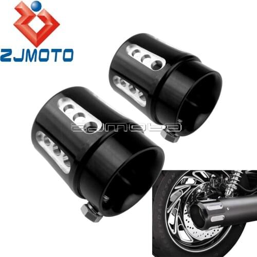 1pcs 1-3/4" Straight Cut Exhaust Pipe End Tip Cap For Honda Yamaha Suzuki Kawasaki Custom 4.5cm OD Exhaust Muffler Tips