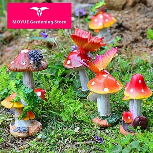 Animal Mushroom Small Resin Handicraft Micro-Landscape Sketch DIY Bonsai Decoration