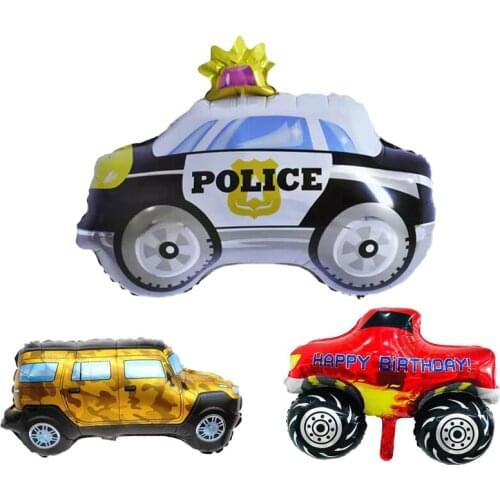 1Pc/Set Engineering Vehicles Aluminum Foil Balloon Kids Toys Balloons Baby Shower Birthday Decorations Balloon Party Decorations