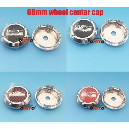 Car styling 100pcs/lot 66mm car center cap logo car wheel center hub cap emblem Dust-proof badge Sticker for WRC logo 4 color